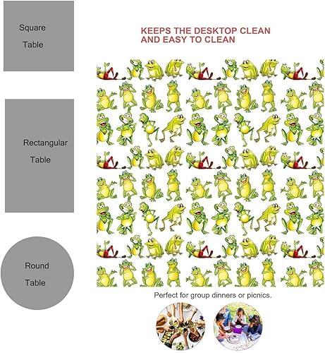 Miniatura 8 de Mantel rectangular para mesa de caballos de color azul petróleo, cocina para fiestas de Navidad, 30 x 30 pulgadas