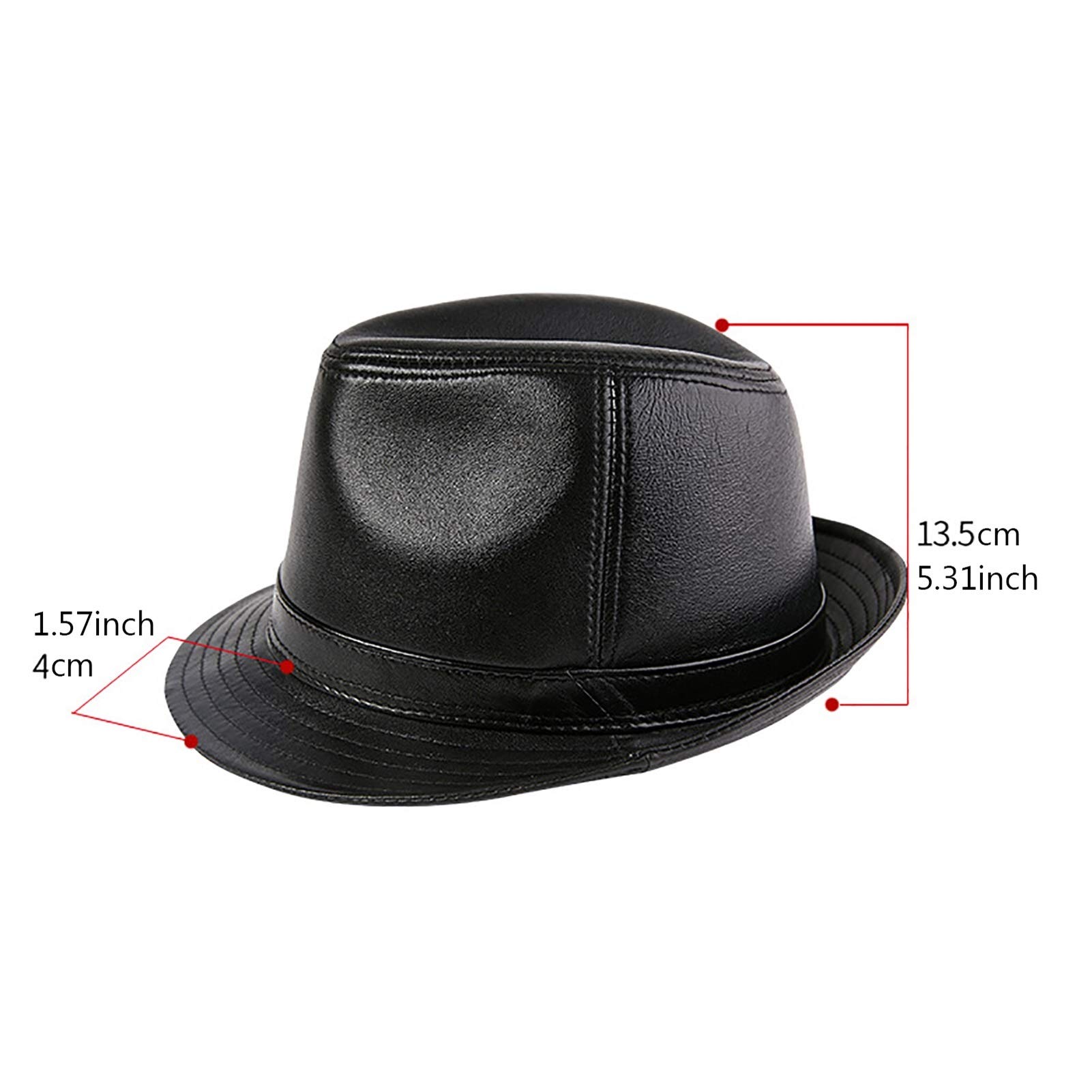 Sombreros de invierno, sombrero de jazz de cuero, piel de oveja, sombrero, hombre, otoño e invierno, al aire libre, fedoras y sombreros de trilby