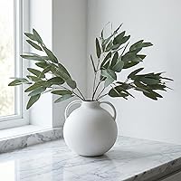 ANNIEPANDA 3-Pack 31" Faux Eucalyptus Stems with Seeds - Artificial Greenery for Vases, Weddings, Table Centerpieces