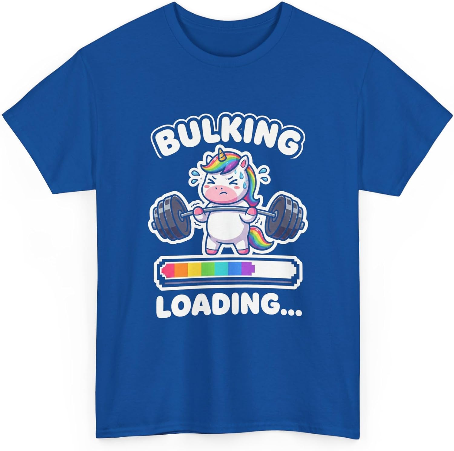 Funny Bulking Season Unicorn Weightlifting Gym Humor Graphic Workout Fitness Motivation Powerlifting Muscle Building Gains Royal