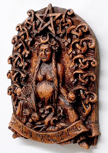 Miniatura 4 de Dryad Design Habondia - Placa de pared - Diosa celta de la prosperidad para decoración del hogar (acabado de madera)