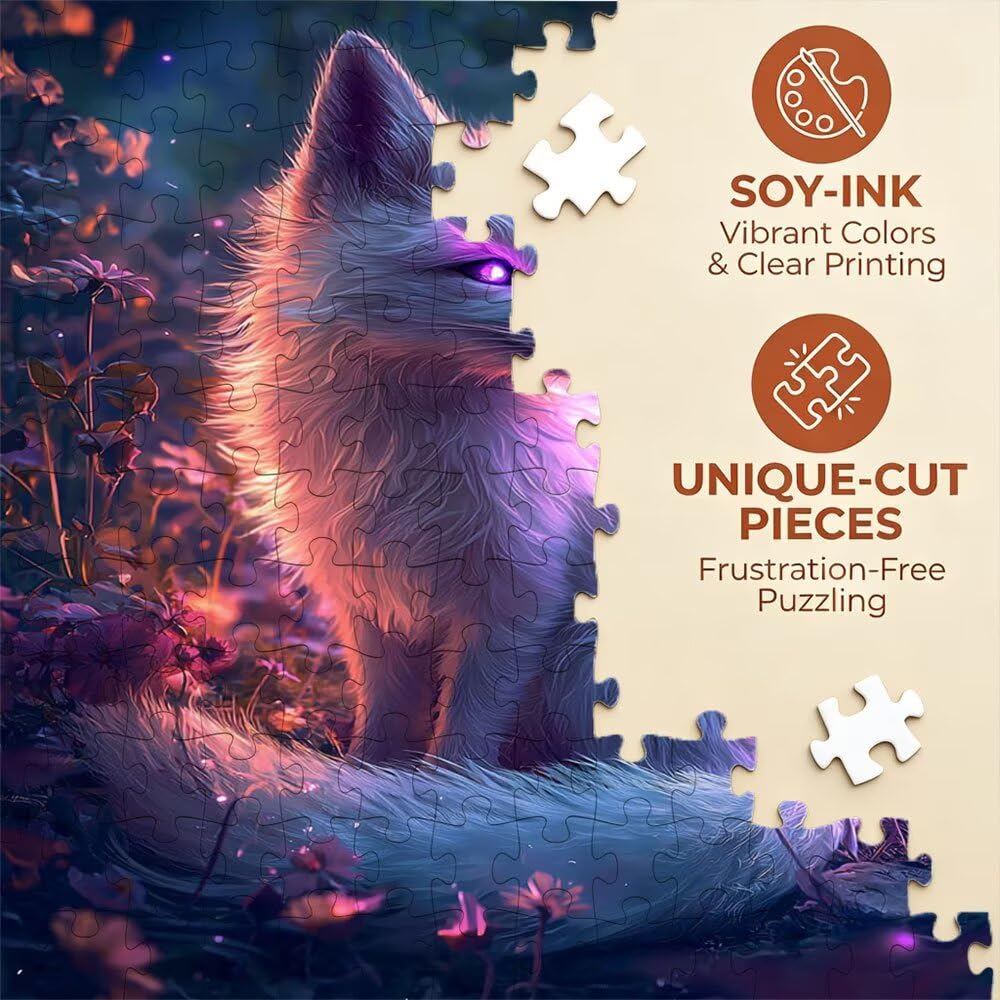 Der WeißE Fuchs Puzzle 6000 Teile, Klassische Puzzles, Geschicklichkeitsspiel Puzzle für Erwachsene, Puzzlespiele für Die Ganze Familie, Mit Schöner Verpackung, Dekoration Puzzles DX0YL3-687