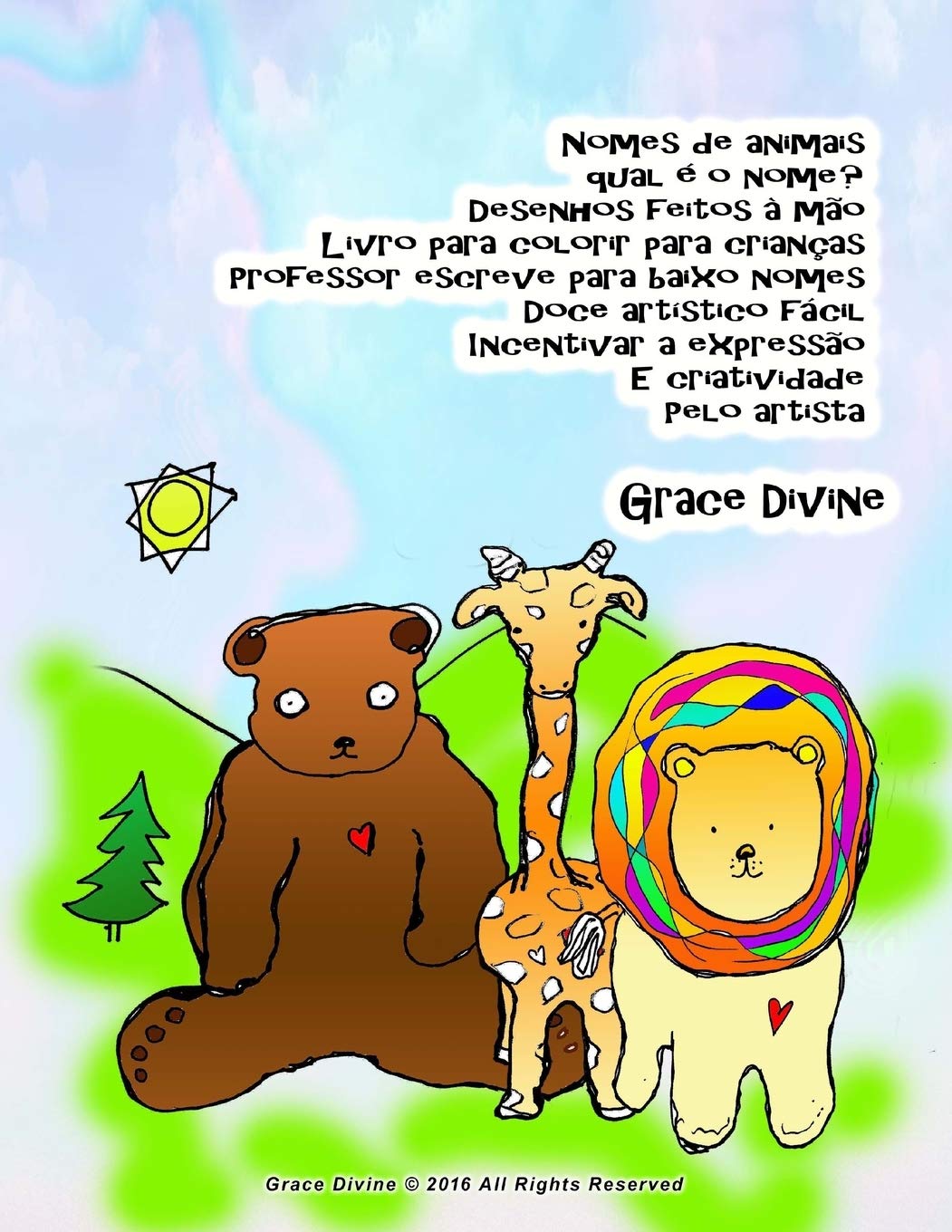 Buy Nomes de animais qual é o nome? Desenhos feitos à mão Livro para colorir para crianças Buy Nomes de animais qual é o nome? Desenhos feitos à mão Livro para colorir para crianças