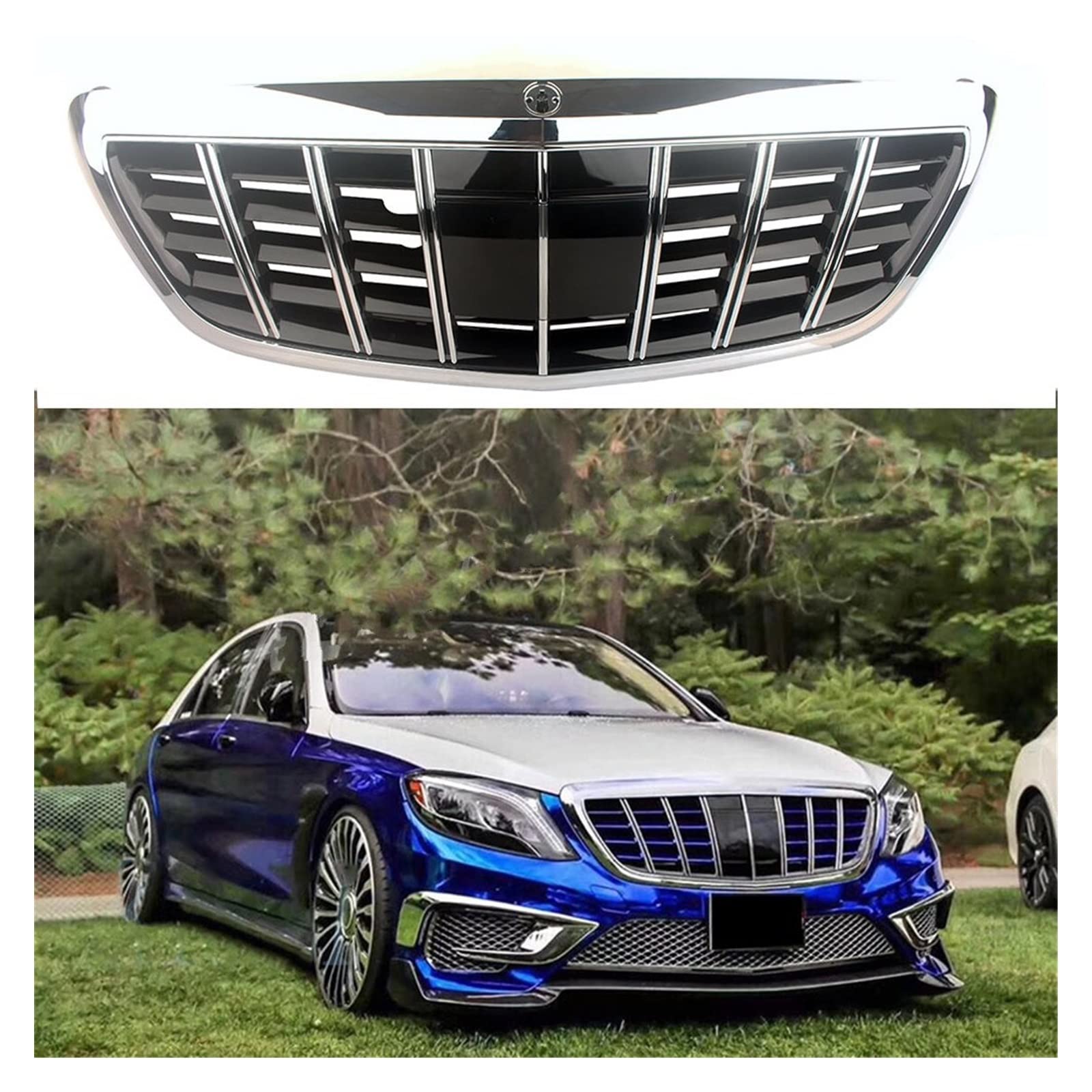 Amazon | 車用フロントグリル にとってメルセデスベンツにとって W222