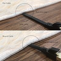 Vista 5 de Jadaol Cable Ethernet Cat 8 de 1.5 pies, 40 Gbps 2000 MHz, cable de conexión LAN RJ45 S/FTP, cable de red Cat8 de alta velocidad para enrutador