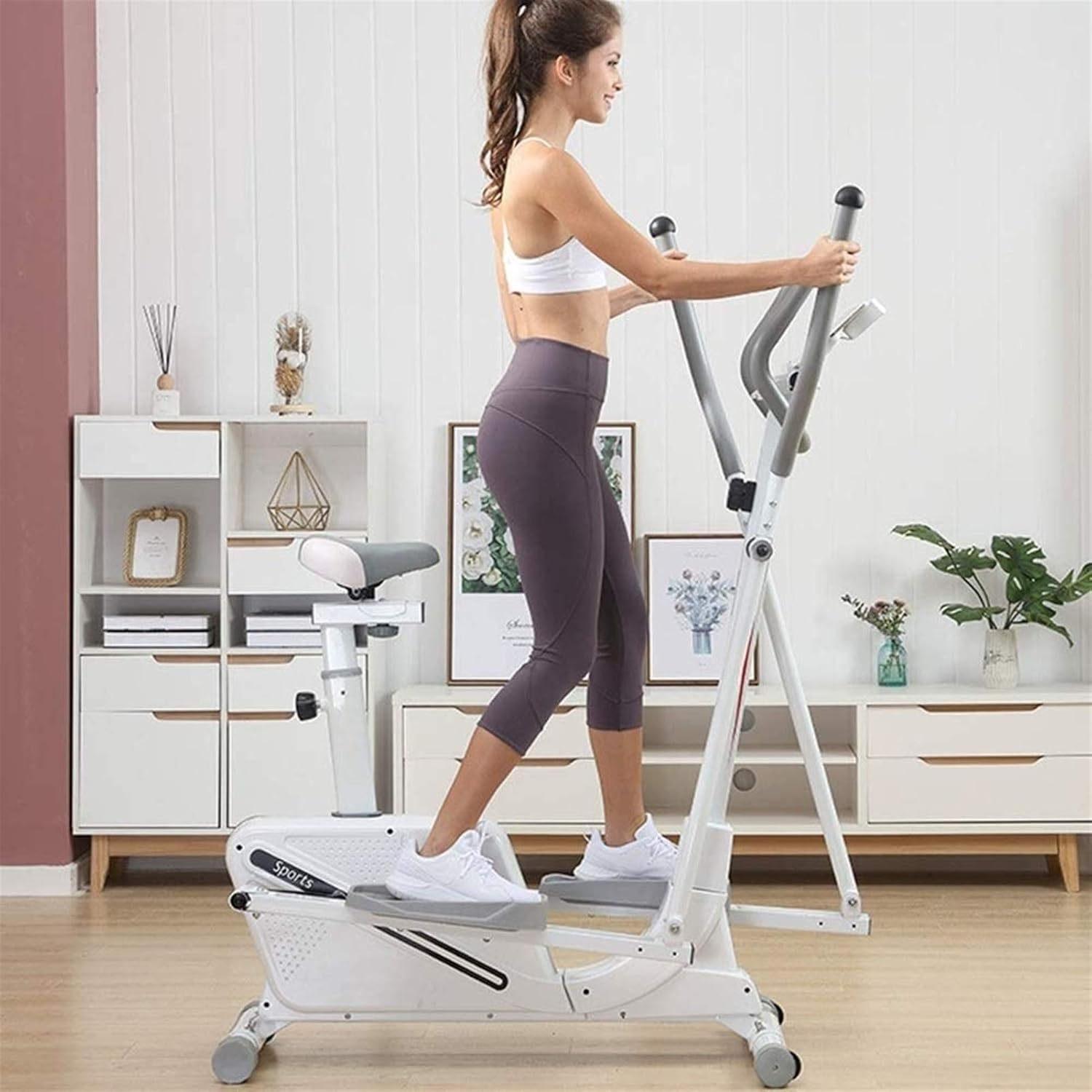 Stepper Standard Stride Elliptical Exercise Cross Trainer Machine for Fitness Strength Conditioning Workout at Home