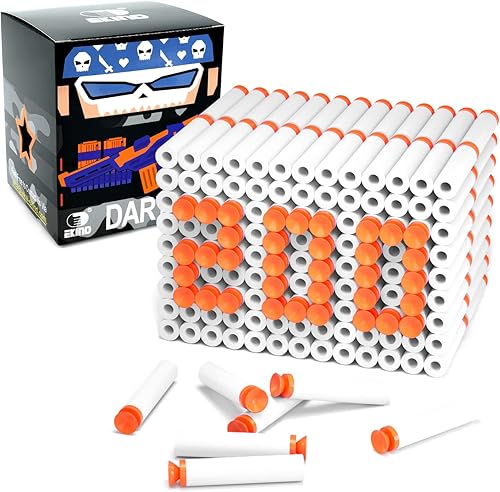 Miniatura 1 de EKIND Paquete de 200 piezas de repuesto de dardos de succión de bala de espuma compatible con NERF N-Strike Series Blaster (brilla en la oscuridad,