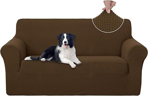 Miniatura 213 de U-NICE HOME Funda elástica para sofá de 2 plazas, funda protectora de muebles para sofá de 2 plazas, apta para mascotas (sofá biplaza, beige)