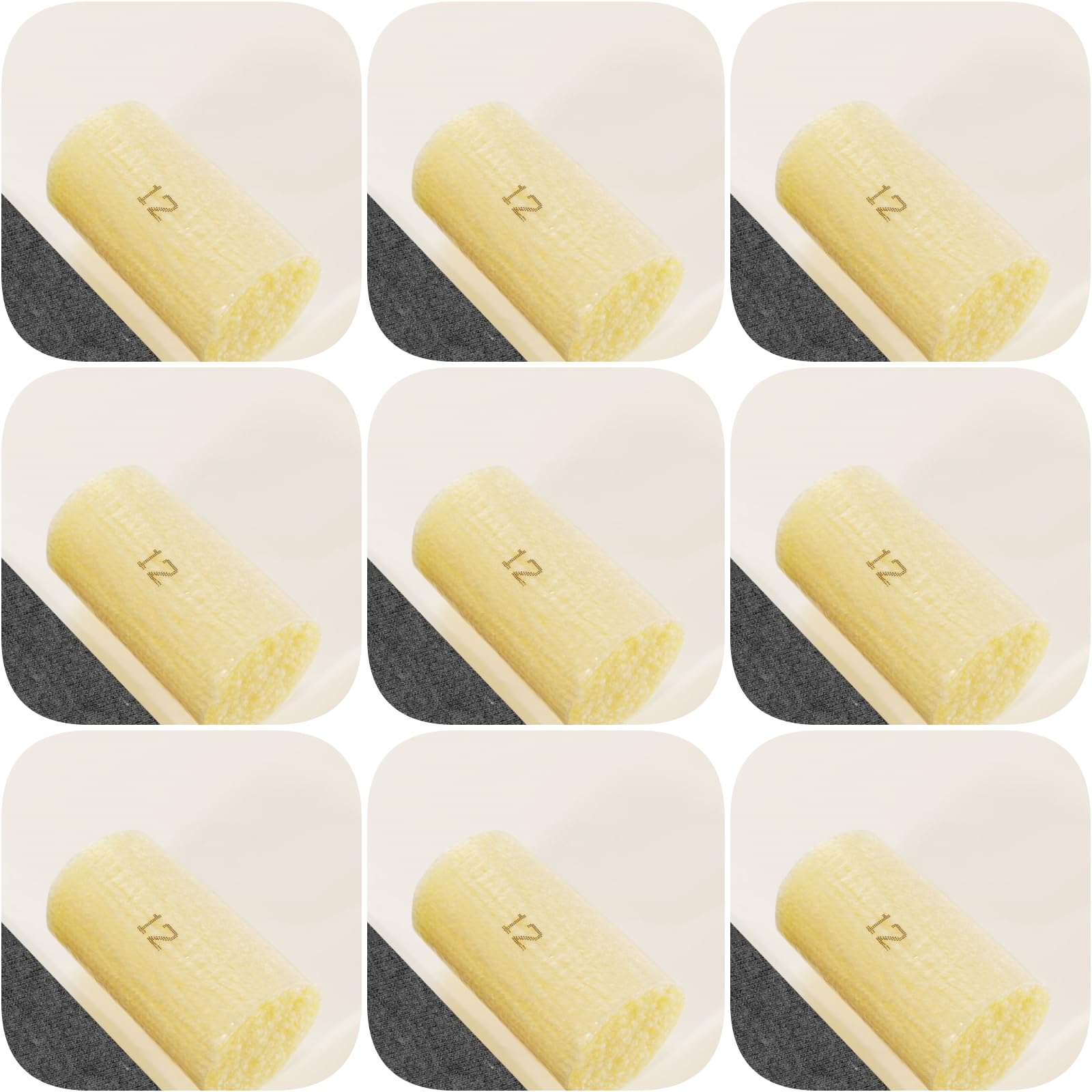 Yglnden 10 Bundles Latch Hook Kit Colorful Yarn Bundles Cut Rug DIY Latch Hook Yarn for Handmake Craft Sewing Knitting for Adults (10 Bundles# Light Yellow)