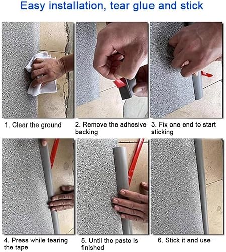 Miniatura 5 de OUKEJNM - Tira de transición de suelo autoadhesiva, tira de transición de alfombra a azulejos, reductor de bordes de alfombras y pisos, despegar y