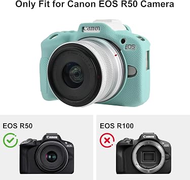 Camera Case for Canon EOS R50 Mirrorless Camera (Mint Green)