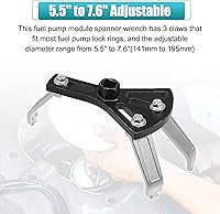 Vista 5 de X AUTOHAUX 1 Unidades Herramienta de extracción de bomba de combustible universal ajustable bomba de combustible anillo de bloqueo herramienta