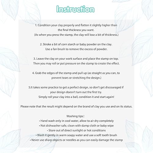 Miniatura 6 de Puocaon Sellos florales de arcilla polimérica  12 mini sellos de floreros para la fabricación de aretes de arcilla polimérica, 2 cortadores de joyas