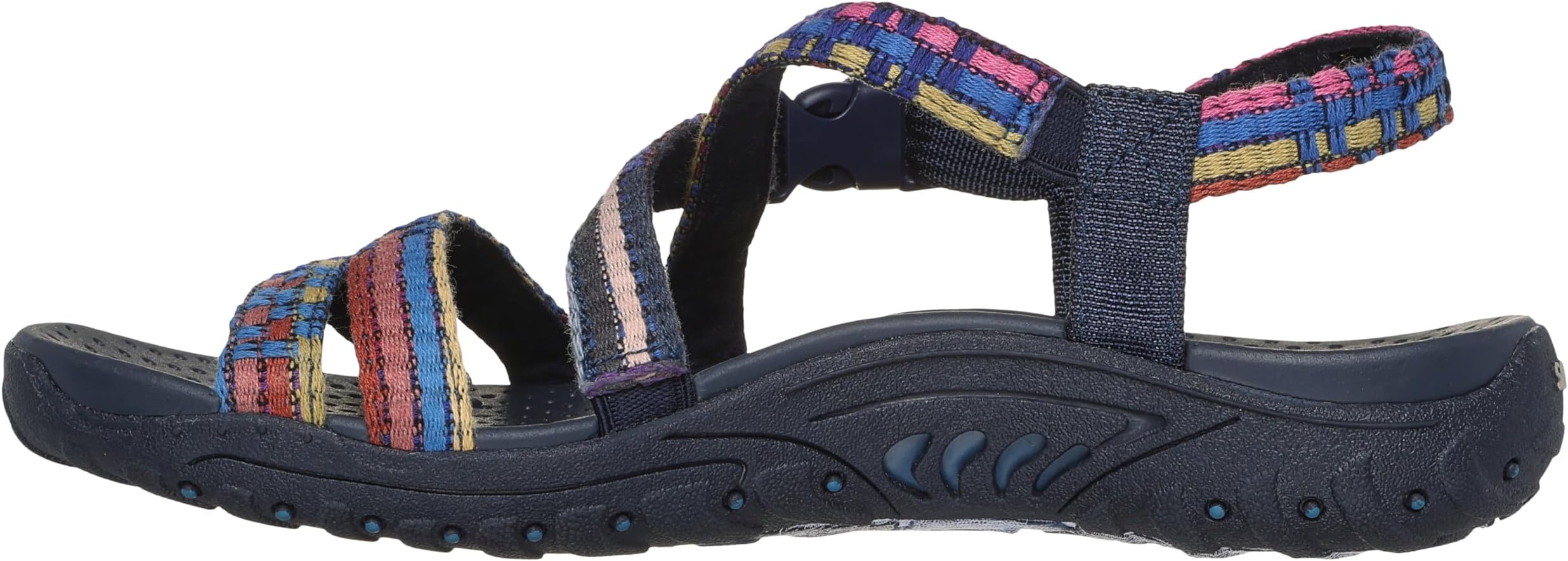 Skechers Women's Reggae-Sew Me-Boho Woven Strap Slingback Sandal