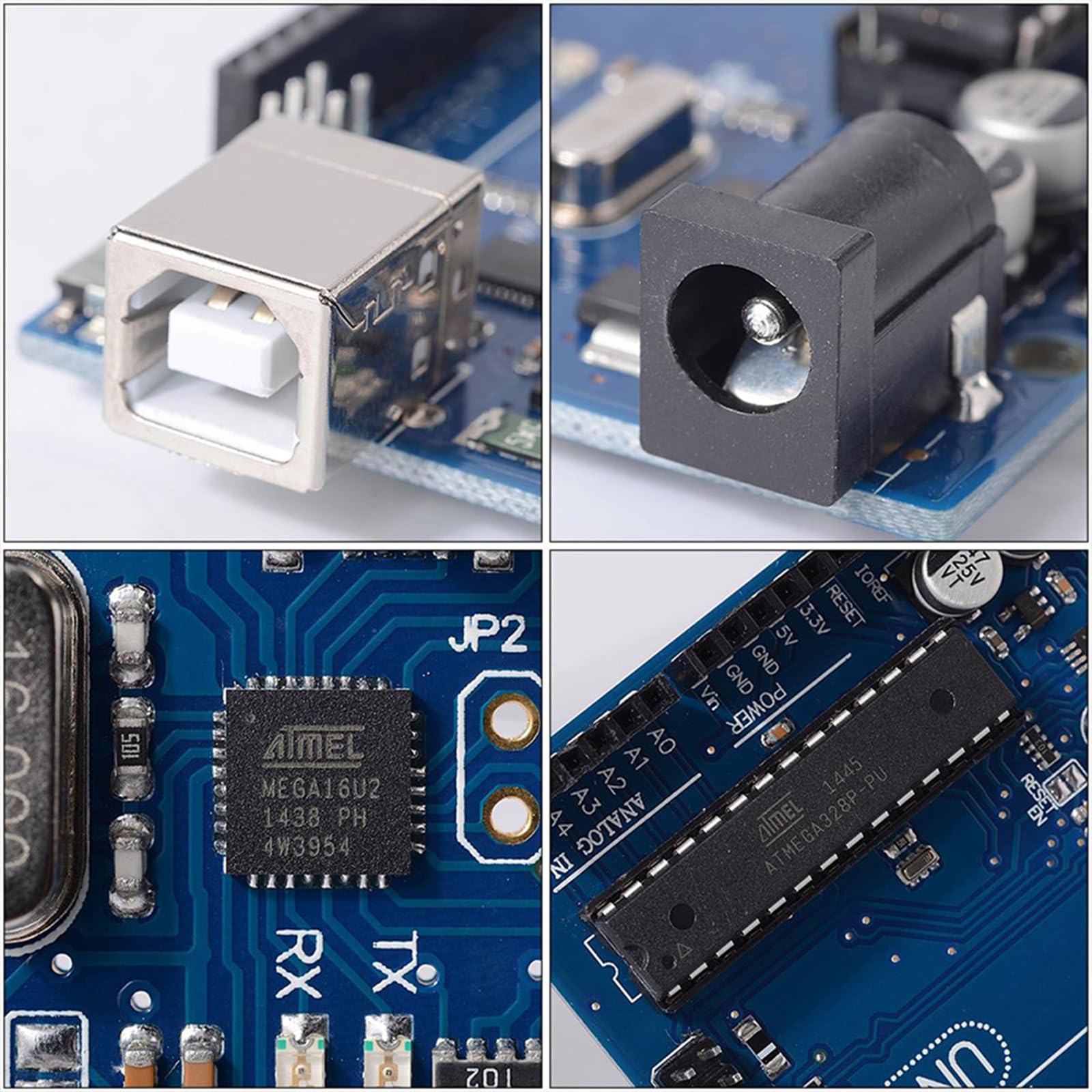 Carte UNO R3 (Giant, ATmega328P) – Fonctionne avec les kits Arduino UNO, avec câble USB, pour projets Arduino