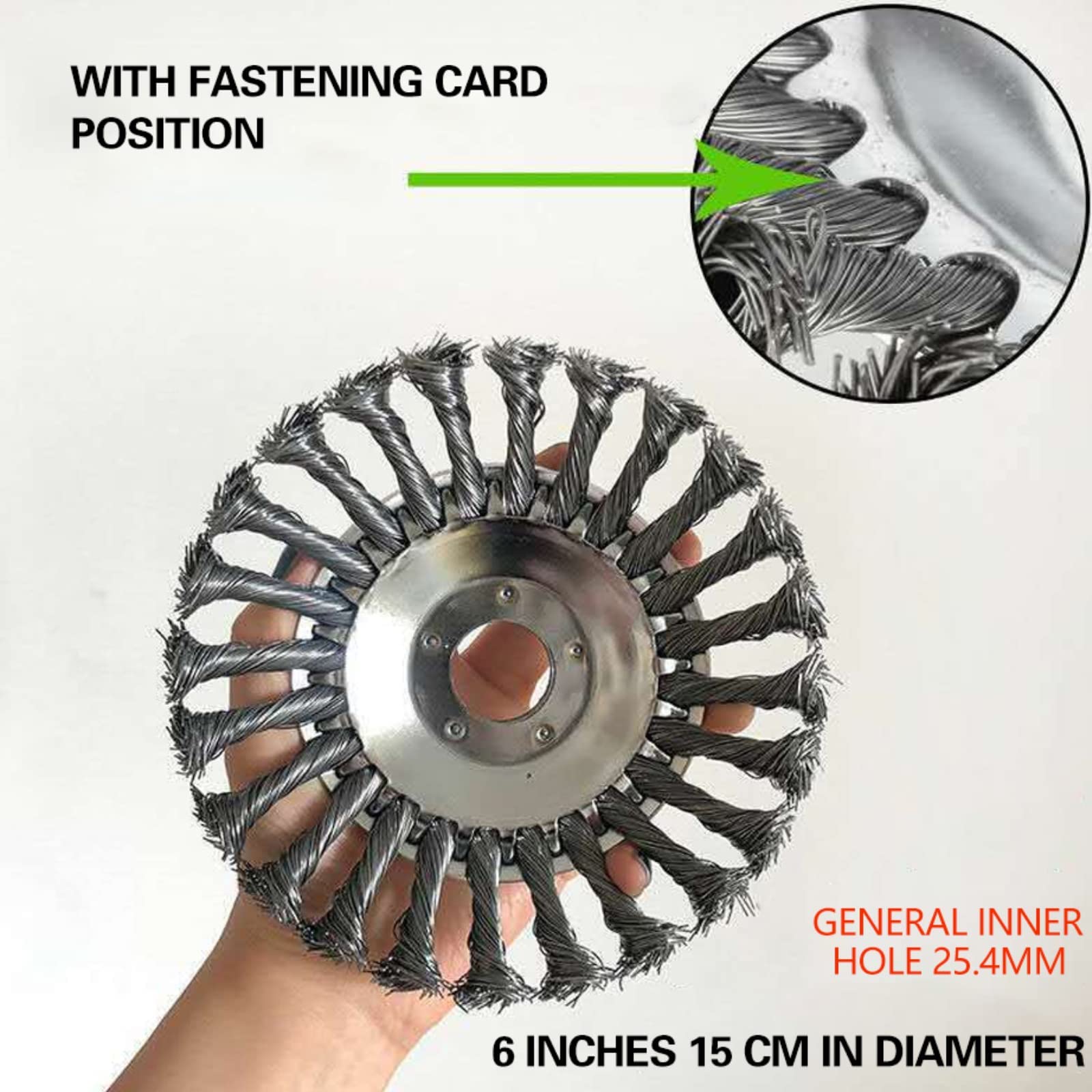 Amazon.co.jp: 草刈り機ワイヤー回転式鋼線雑草ブラシヘッド、ワイヤー