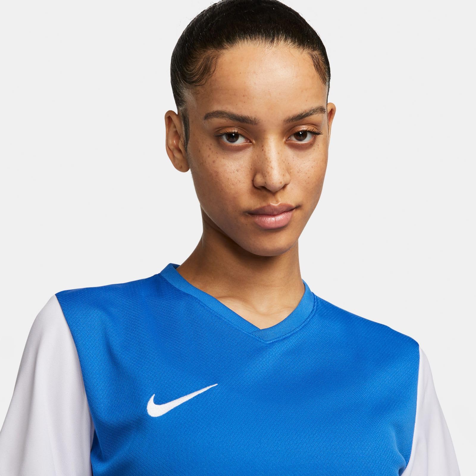 NIKE DH8233-463 W NK DF TIEMPO PREM II JSY SS T-shirt Women's ROYAL BLUE/WHITE/WHITE Size S, Blue - White - Image 2