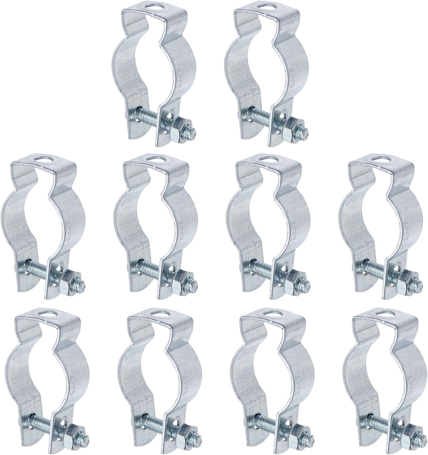 10pcs Conduit Hangers with Bolt 1" Conduit Clamps Conduit Clips Zinc Plated Steel Conduit Brackets for Rigid and EMT Conduit Mounting