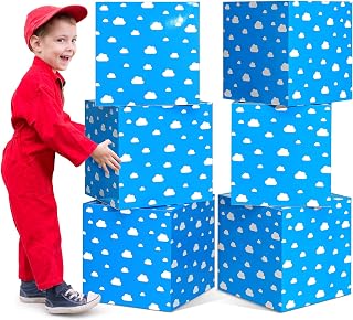 Dispowreath 6 Pcs Ninja Birthday Party Decorations Karate Large Box, 11.8”
