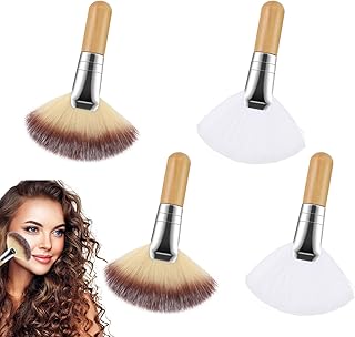 Jeffdad 4 cepillos de abanico esponjosos para...