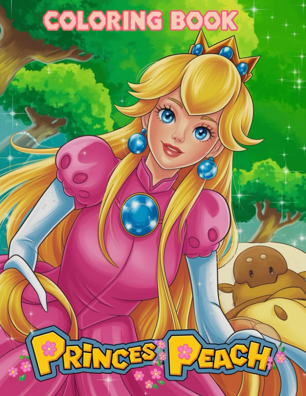 Princess Coloring Book: Cute One Sided Drawing blocks Pages full of Adorable Characters