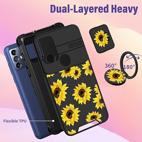 Miniatura 5 de Funermei Funda para teléfono Motorola Moto G Pure 2 en 1, funda para teléfono Moto G Power 2022, funda para Moto G Play 2023, funda para mujer,