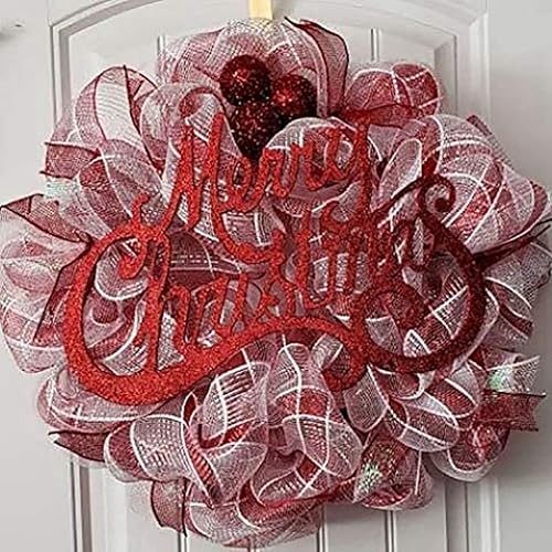 Miniatura 3 de Maritown 4 rollos de cinta de malla decorativa para coronas, 30 pies de largo y 10 pulgadas de ancho, suministros para hacer manualidades para