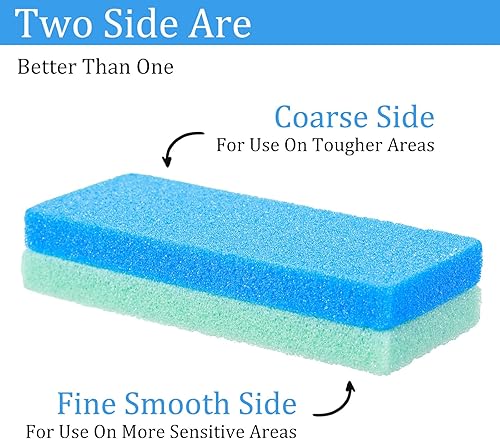 Miniatura 5 de 9 unidades de piedra pómez de doble cara para pies, lima de pedicura para pies, piel dura, removedor de callos exfoliante, profesional para pies