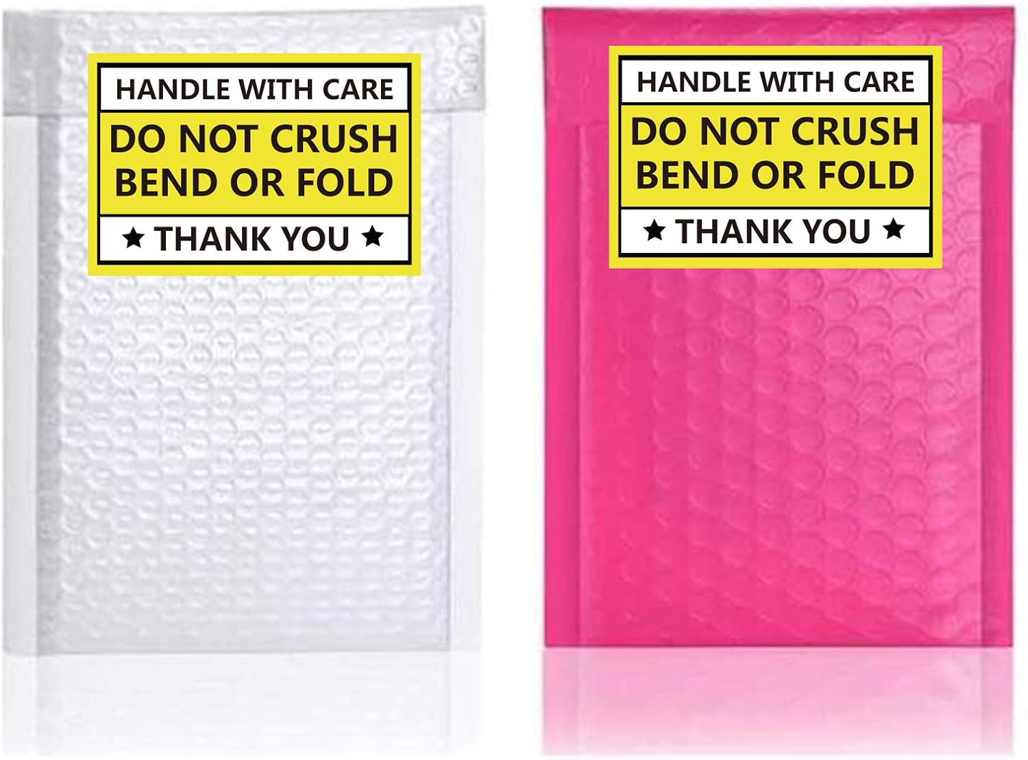 Do not Crush Bend or Fold Warning Sticker 2X3 inch Yellow Handle with Care Shipping Labels Do Not Bend Fragile Mailing Labels for Packages Boxes Inventory 300 Pcs Per Roll (Pack of 2)