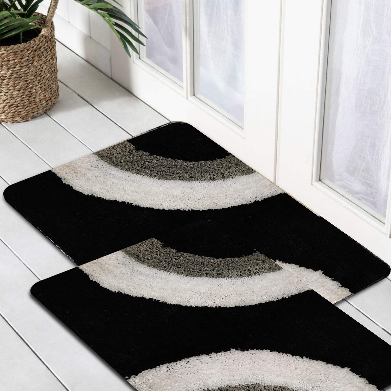 SRX All New Microfibre Door mat - Microfiber Water Absorbent Bathroom Mats - Front Door Mats - Floor Mats - Super Soft and Pure Fabric (Set-of-1), (Size 50X80CM) (SRX-M-13)