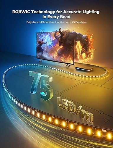 Miniatura 5 de Govee Caja de sincronización HDMI 2.1 2, caja de sincronización AI con retroiluminación de TV, soporta 8K 60Hz, 4K 144Hz, VRR y ALLM, funciona con