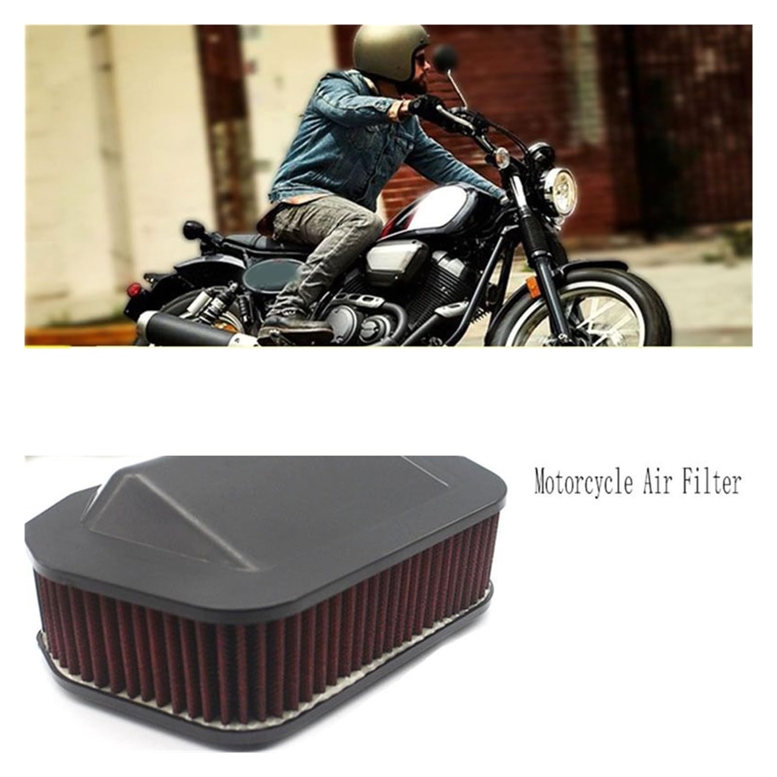 Filtro Aire Motocicleta Filtro De Aire para Motocicleta Limpiador para Admisión Filtros para Yam&aha SCR950 XV950 XV950R XVS950 XV 950 R XVS 1300 XVS1300 14-18