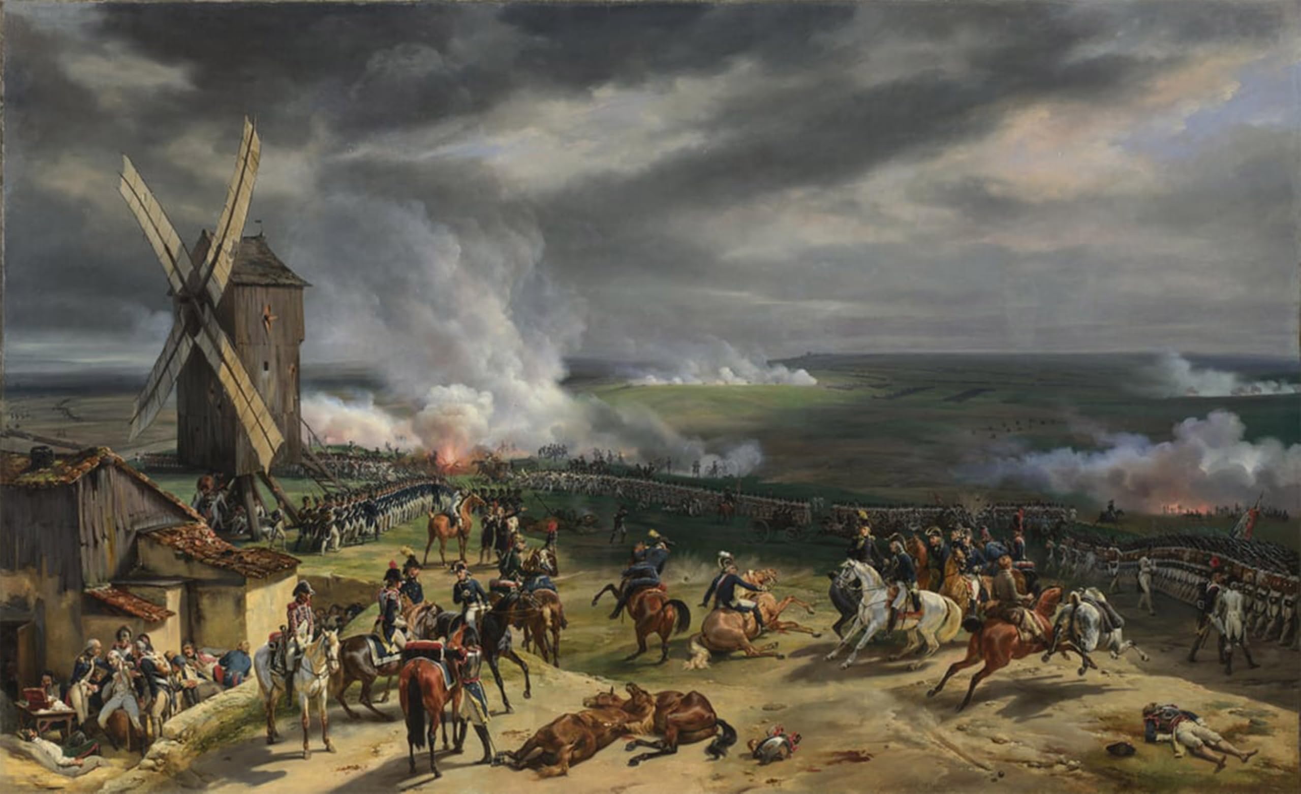 POSTERIIk Vintage Art Print Images Pictures Print the Battle of Valmy September by Horace Vernet Modern Colour Posters for Office Home Decor 60x90cm