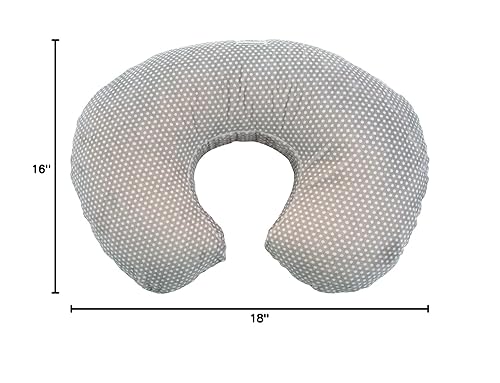 Miniatura 2 de My Blankee Swiss Dot Minky Dot - Funda de almohada de lactancia, color plateado, 18 x 16 x 5.5 pulgadas