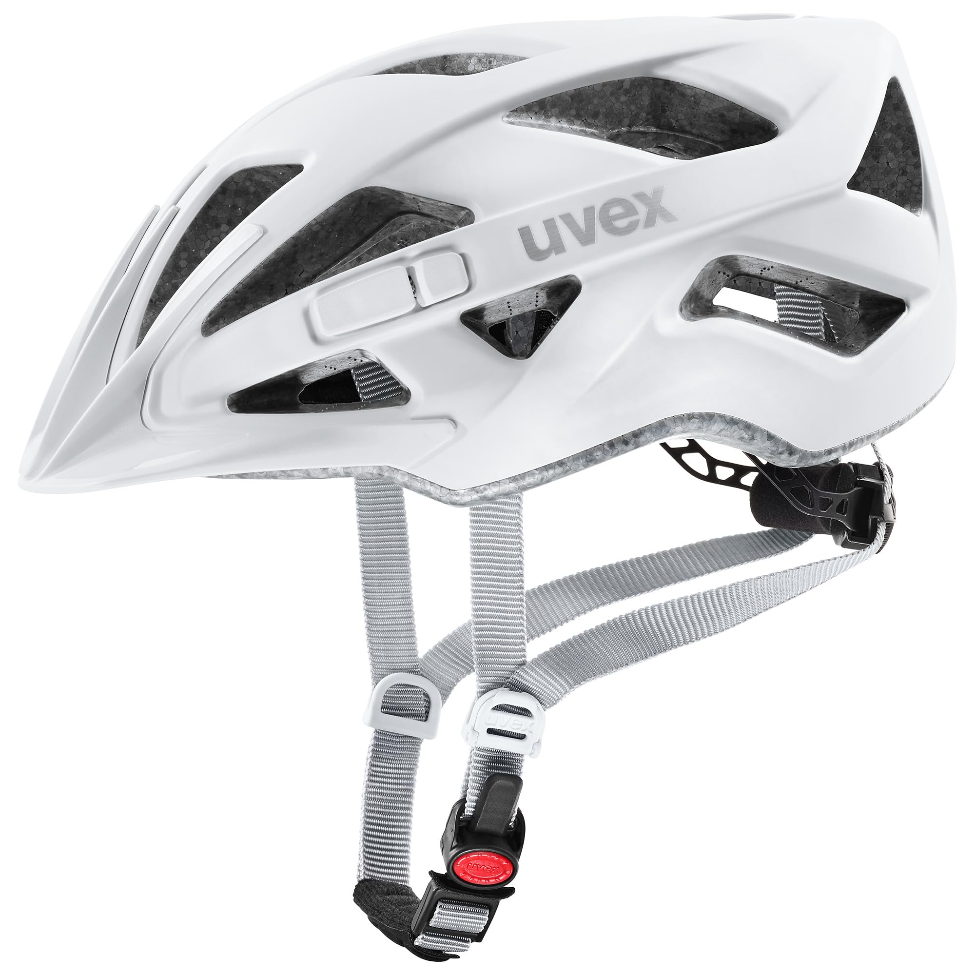 uvex touring cc, casco tuttofare leggero unisex, regolazione individuale delle dimensioni, ampliabile con luce a LED, white matt, 52-57 cm