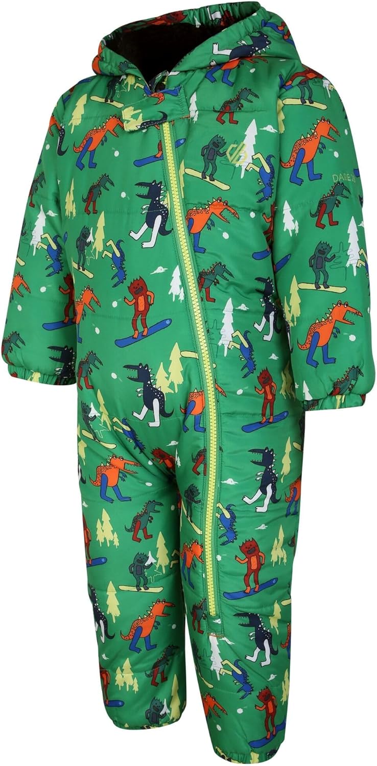 Dare 2b Baby Bambino II Dinosaur Waterproof Snowsuit (18-24 Months) (Trek Green)