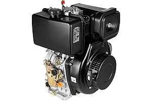 10HP 4 Stroke Diesel Engine, 418CC Air-Cooled Single Cylinder