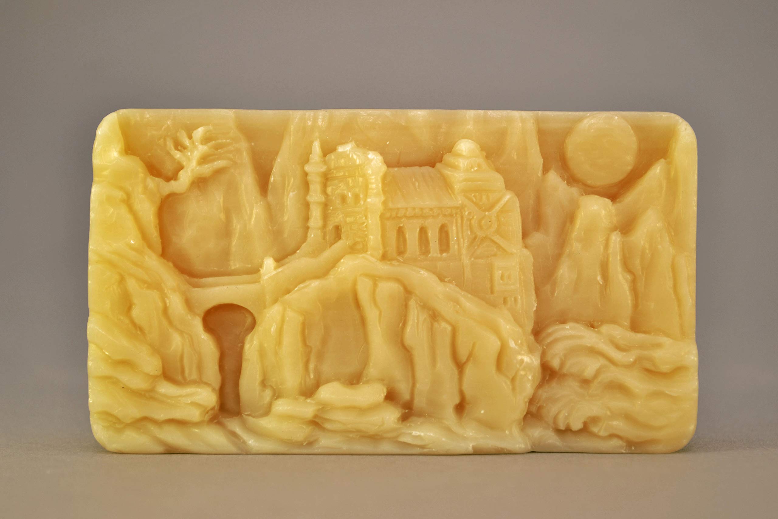 Castle Silicone Mold SOAP Plaster Wax Resin Clay Medieval Citadel Fort