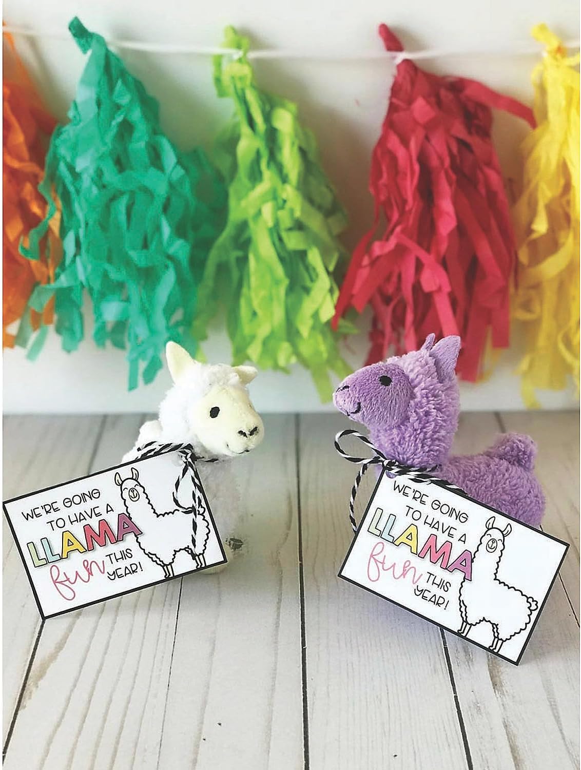 Fun Express Llama Plush Stuffed Animal Toys (Bulk Set of 12) Llama Party Favor