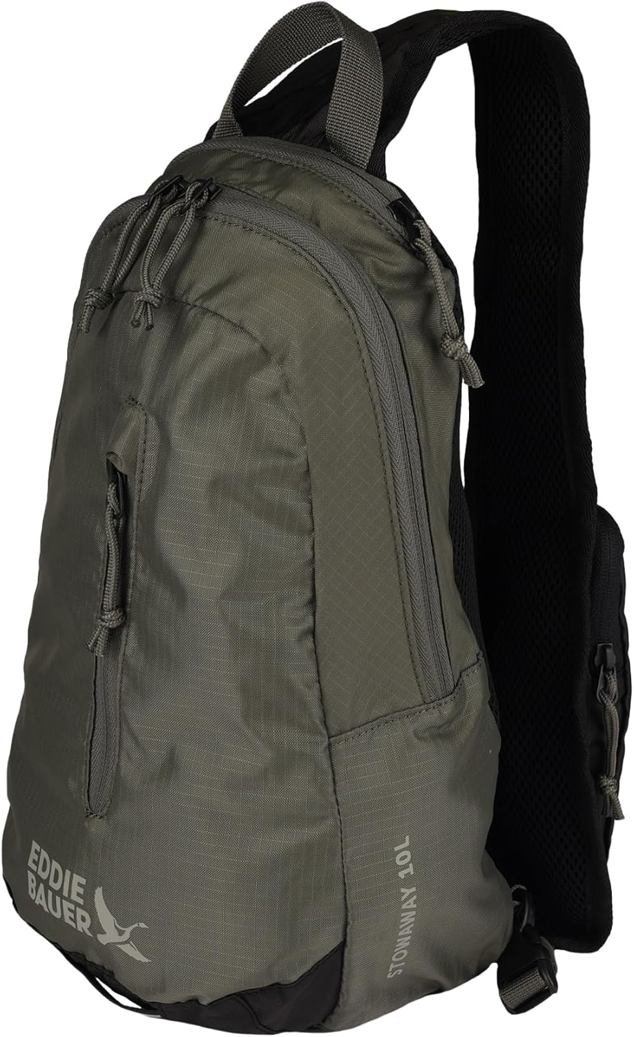 Eddie Bauer Stowaway Packable Sling Bag | Foldable | Travel | Outdoor | Lightweight | Compact | Everyday Carry | Ripstop Nylon | 10L - Spruce Green - Image 4