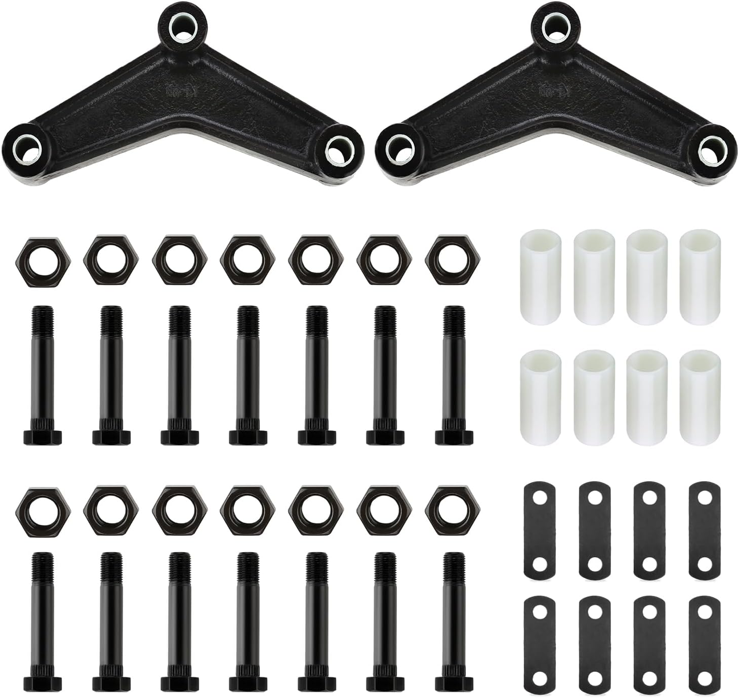 ROADGIVE Trailer Axle Shackle Kit for Double Eye Spring (3