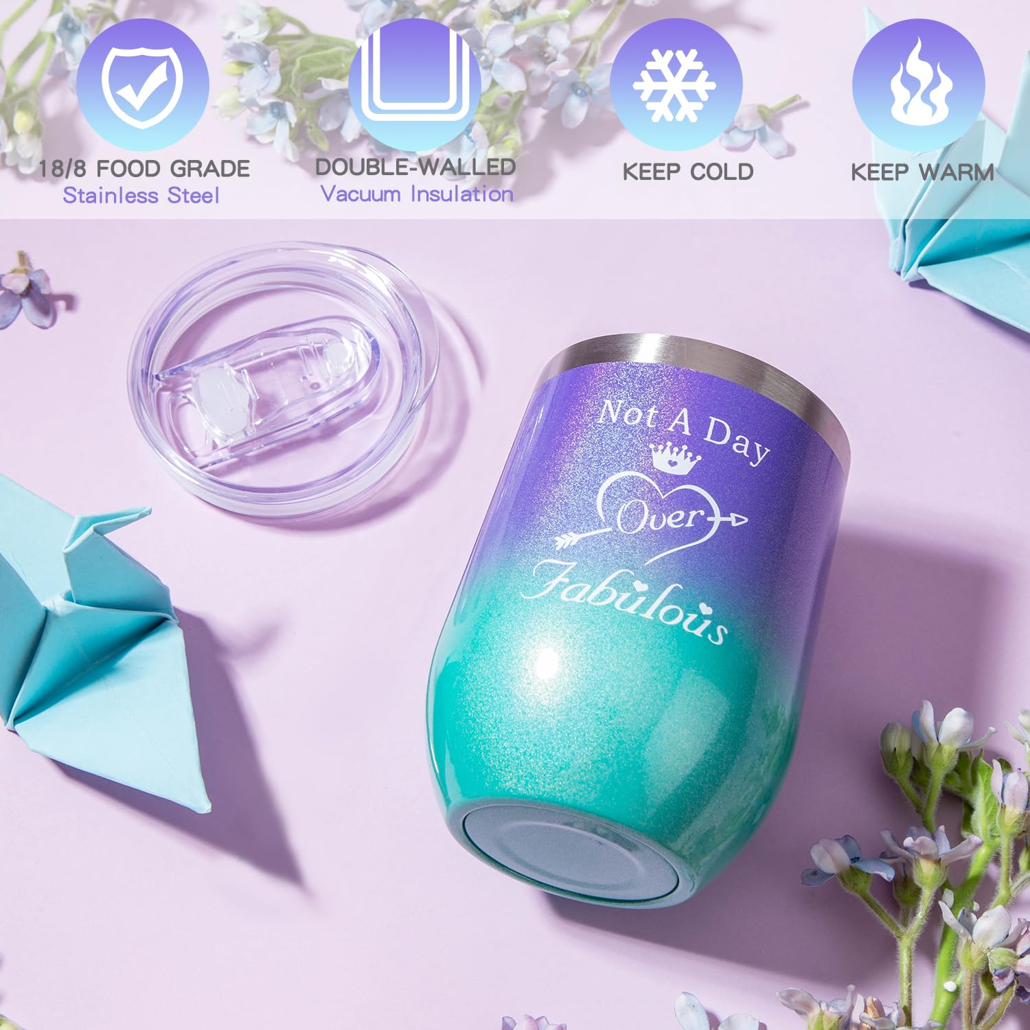 Birthday Gifts for Women,Gifts for Her Purple Gifts Basket for Women Lavender Relaxing Gift Set Self Care Package Unique Female Gift Ideas Birthday Presents Female Friendship Gifts - Image 3