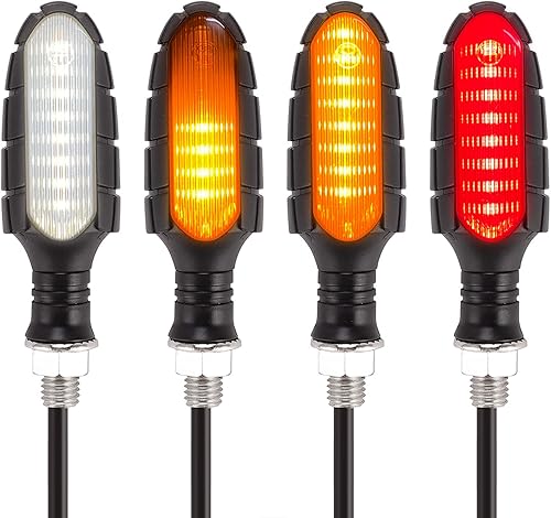 Miniatura 1 de Kinstecks - 4 luces direccionales de 12V para motocicleta, moto todoterreno y de cuatro ruedas