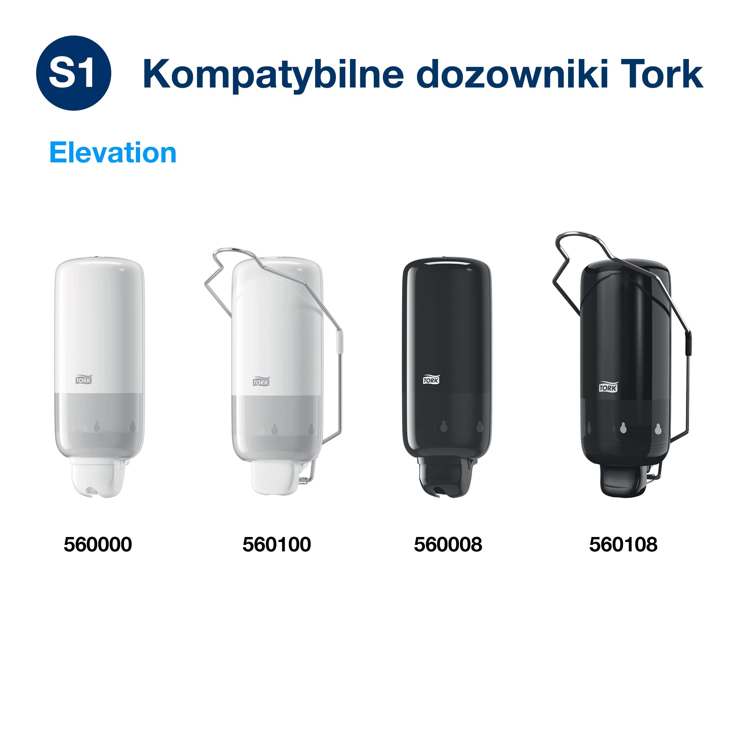 SCA Tork Bezzapachowe Mydło w Płynie do Mycia Rąk S1/S11, Rozpuszczające Tłuszcz, 6 x 1000 ml, 420810