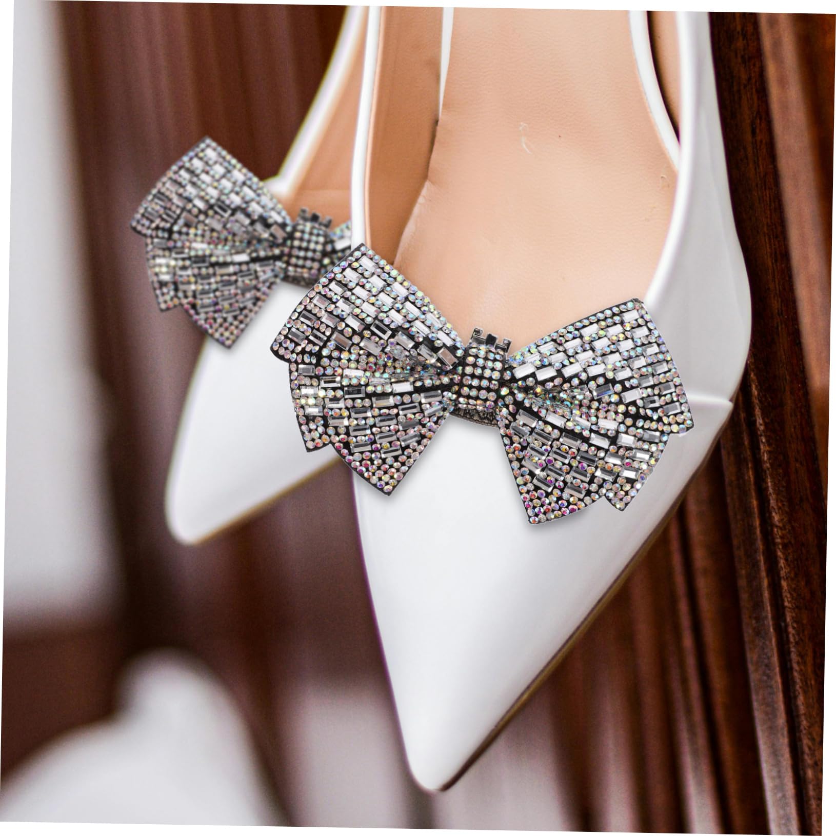 SHERCHPRY fiore scarpa fiocco fermagli per scarpe con fiocco nero e gioielli accessori decorazioni per accessori per ciondoli per da donna