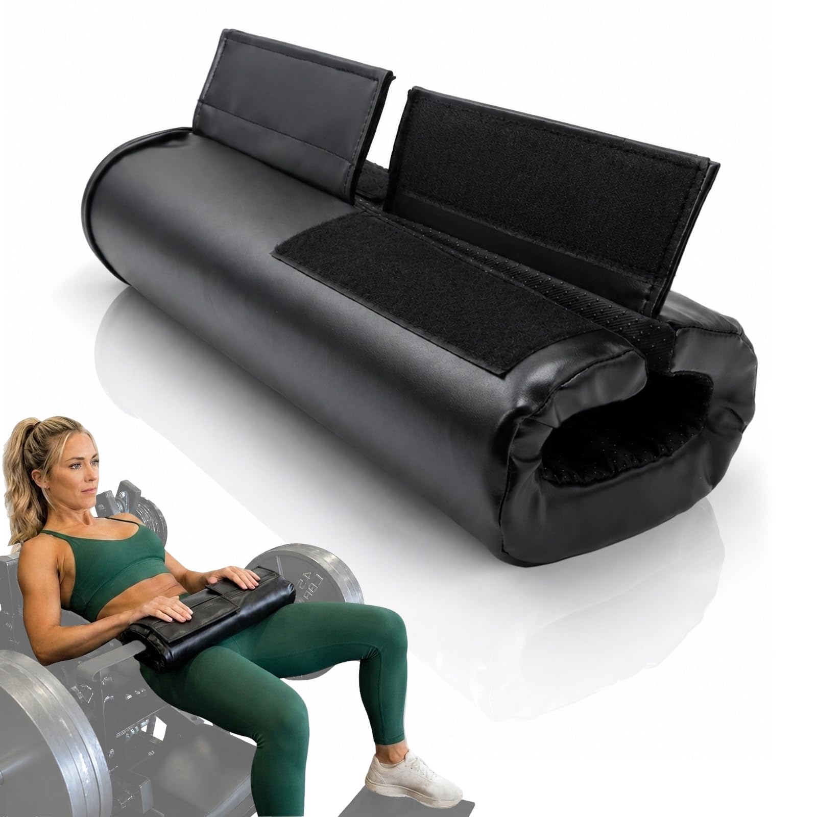 Hip-Thrust Machine - Almohadilla para cinturón de 3 cm de espuma doble para