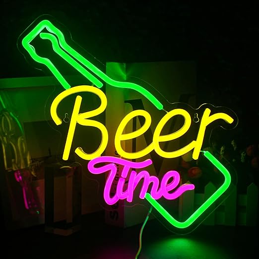 SIGNSHIP Neonborden groene mojito bierbar, huiskunst, USB-led- neonverlichting voor slaapkamer, kantoor, hotel, café, recreatiekamer, muurkunstwerk, decoratie, nachtlampje