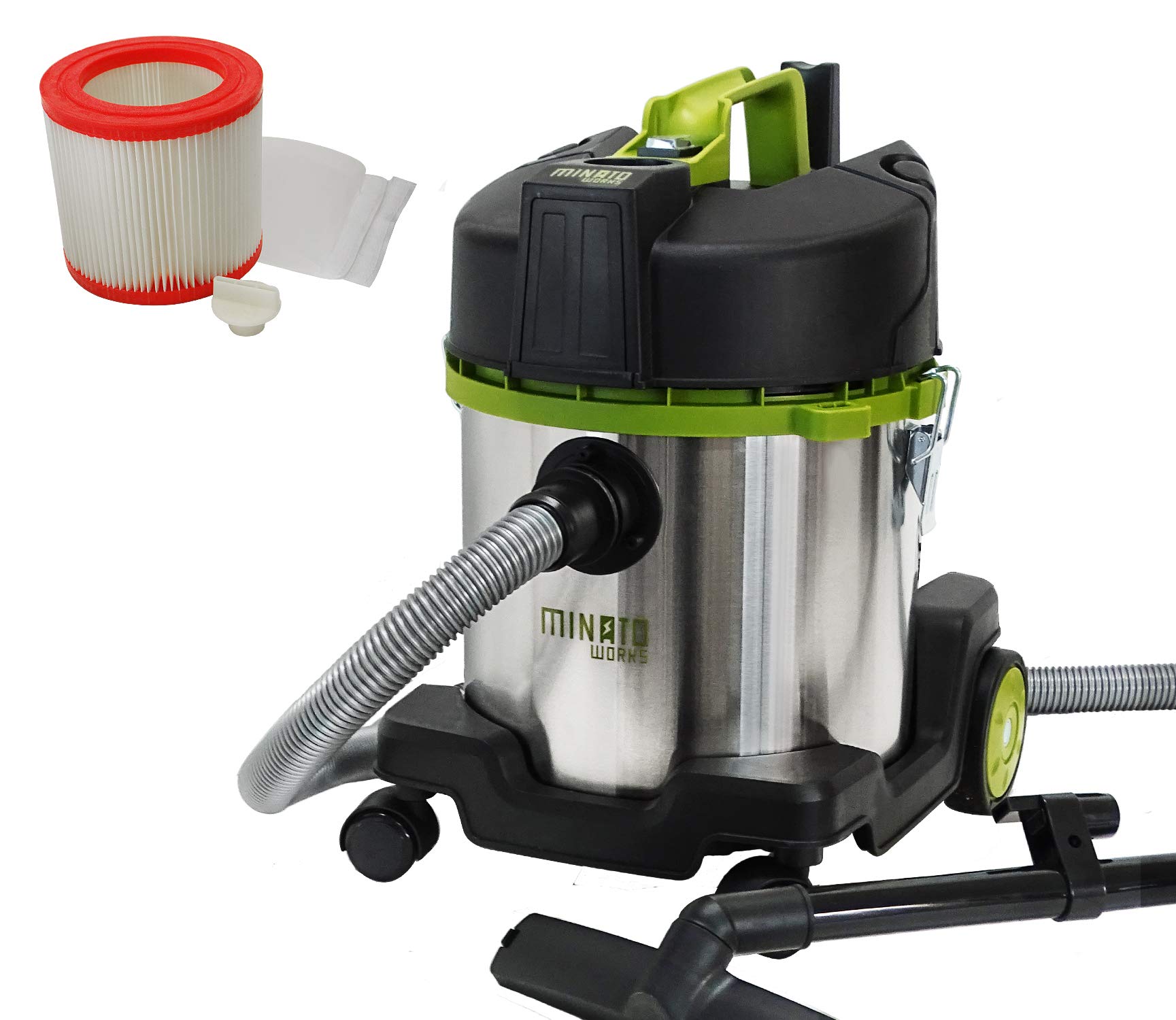 Amazon | ミナトワークス 乾湿両用 業務用 掃除機 バキューム