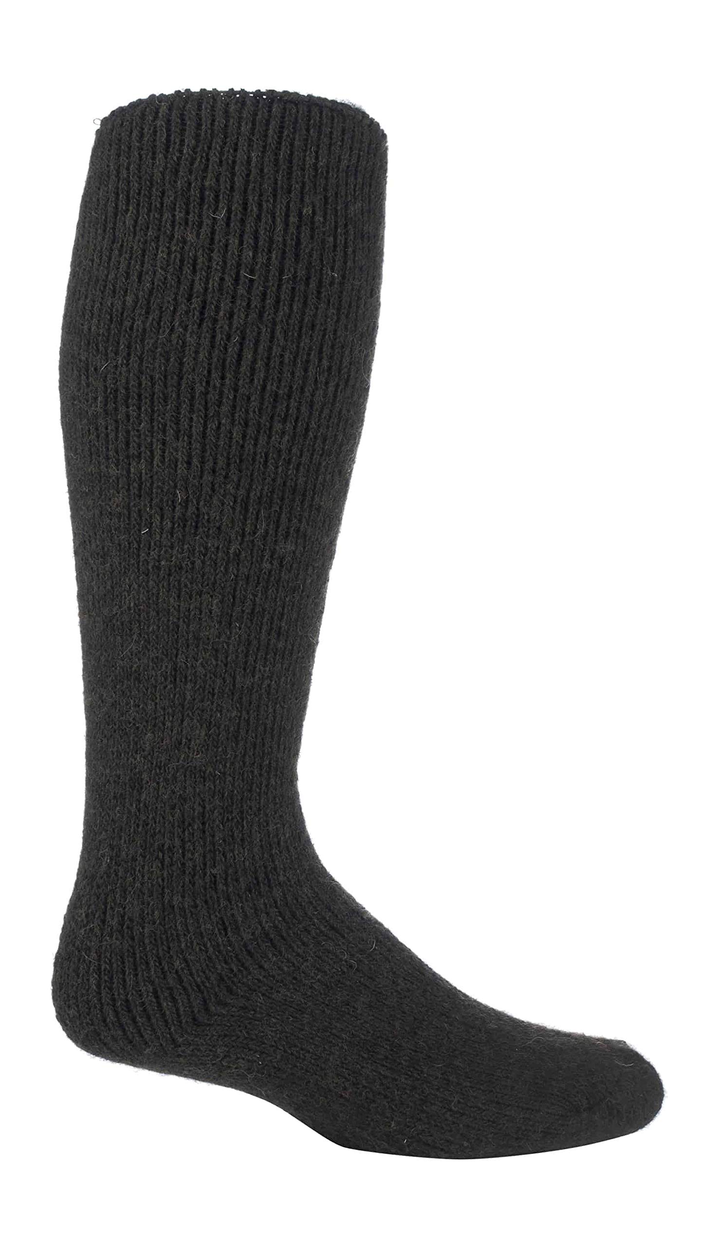 Heat Holders Men's Charcoal (Xl.wool) - Extra Long Thick Heavy Winter Warm 2.7 Tog Knee High Thermal Wool Rich Socks (6-11 Uk, )