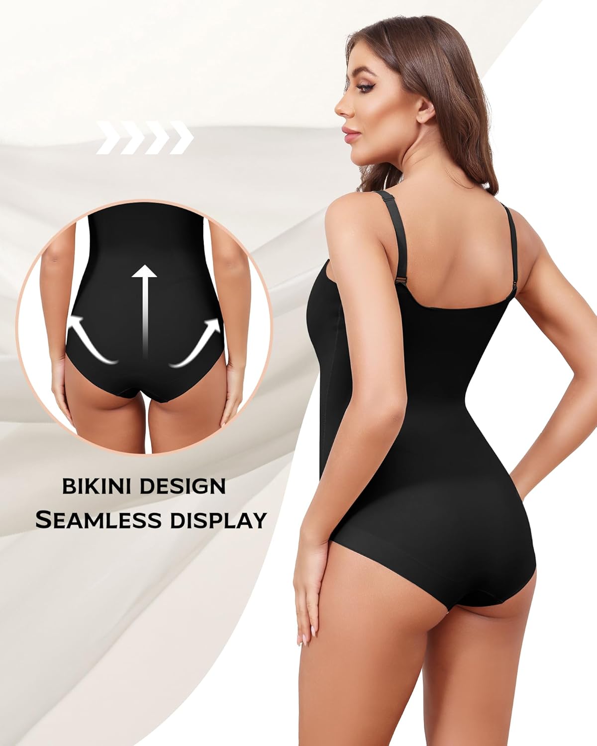 Shapewear Bodysuits For Women Tummy Control Seamless Sleeveless Body Shaper Body Suit XS-XL - Image 4